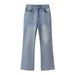 Men's Clothing Paris Bootcut Ice Blue Black Gray Natural Washed Flared Trousers Jeans_mkmklike.com