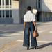 Retro Divided Distressed Slanted Pocket Elastic Waist Jeans Women's Clothing Independent Website New 2026_mkmklike.com