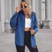 K New Slim Denim Long Sleeved Shirt For Women_mkmklike.com