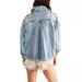 Relaxed Fit Denim Jacket For Men & Women - Oversized Casual Cotton Coat With Drop Shoulder In Light Blue, Orange Red, Brown (S/M/L/XL)_mkmklike.com