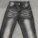 Men's & Women's Black Wash High Waist Flared Jeans - Retro Straight Leg Denim Pants With Stretch, Clean Fit For Casual Streetwear_mkmklike.com