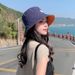 Hot Sale New Summer Sun For Women Double Sided Outdoor Sunscreen Bucket Hats Female Korean Casual Panama Fisherman Caps_mkmklike.com