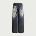 Streetwear Low-Rise Baggy Jeans – Oversized Washed Denim Pants With Printed Detailing & Straight-Leg Fit (S-XL, Black)_mkmklike.com