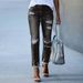 Women's Clothing Straight Tassel Jeans Slim Fit Ripped Trousers Female_mkmklike.com