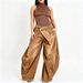 BN367 Wide Leg Jeans for Women Fashion Cross Border E-commerce European American Style Washed Distressed Patch Pocket Hot Selling_mkmklike.com