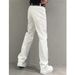 Breathable White Summer Jeans – Lightweight Straight Fit (S-3XL, 68% Cotton)_mkmklike.com