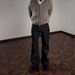 Men's Slim Fit Raw Denim Jeans With Hand-Stitched Details, 646 Slight Flare, Classic Dark Blue_mkmklike.com