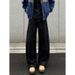 Men's Clothing Retro Curved Blade Wide Leg Jeans For Men Loose Fit Straight Leg Cool Stylish Trendy Casual Trousers For Autumn Winter_mkmklike.com