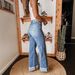 Women's Clothing Stretch Washed Straight Leg Jeans - High Waist Distressed Denim Pants For Streetwear Fashion_mkmklike.com