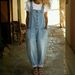 Retro Distressed Loose Women's Casual Denim Jumpsuit With Adjustable Buckle NK402_mkmklike.com