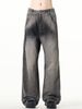 Men's Clothing Men's American Retro Washed Gray Jeans - Relaxed Straight-Leg Hip-Hop Streetwear For Couples (Available In Plus Sizes)_mkmklike.com