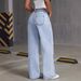 Men's & Women's Loose Fit High Waist Straight Leg Denim Jeans - Classic Streetwear Style (Light Blue, Dark Blue, Black)_mkmklike.com