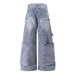 Men's Deconstructed Streetwear Jeans – Oversized Cargo Pants With Raw Hem & Industrial Stitching (S-XL) – Distressed Denim For Urban Exploration_mkmklike.com