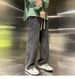 American Retro Multi-pocket Tooling Jeans Men's Spring And Autumn Trendy Brand Ins High Street Loose Straight Wide-leg Trousers_mkmklike.com