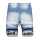 Men's Clothing Distressed And Ripped Men's Blue Distressed Denim Shorts – Vintage Washed 5-Inch Inseam (Straight Fit, Trendy Casual)_mkmklike.com