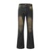Vibe Trendy Brand Flared Pants For Men Unique Design, Loose Wide-Leg Trousers With Split And Spliced Details_mkmklike.com