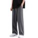 2026 Summer Men's Ice Silk Pants, Thin Straight Loose Breathable Casual Trousers, Youth Trendy Sports Pants_mkmklike.com