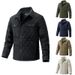 Men's Fashion Jacket, Business Top, Hot Collection, Winter Men's Diamond Checkered Cotton Jacket_mkmklike.com