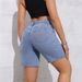 Women’s Clothing Summer New High Waist Straight Casual Three Quarter Pants_mkmklike.com