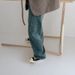 K Versatile Slimming Fashion Pioneer, Light Deconstruction, Split Cutting, Loose Curved Cocoon Shaped Jeans, Women's Banana Pants_mkmklike.com