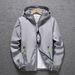 Straight New Spring And Autumn Reflective Zipper Men's Plus Size Jacket Couple Windbreaker Print_mkmklike.com
