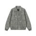 PU American Retro Rivet Jacket For Men Women, Spring And Autumn Style, Turn-down Collar Baseball Jacket, Melard Couple_mkmklike.com
