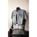 Men's & Women's Denim Shirt Jacket With Shoulder Pads – Vintage Raw Hem, Workwear Casual Short Sleeve Shirt For Summer_mkmklike.com