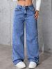 Sweet & Spicy High Waist Straight Leg Jeans - Loose Fit Vintage Washed Denim Pants For Women (Gray/Blue/Black)_mkmklike.com