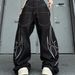 Unisex Vintage Straight Leg Jeans 90s Retro Denim Contrast Stitching Midweight Polyester Distressed Wash S-3XL_mkmklike.com