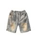 Summer American Casual Ruffian Handsome Retro Old Ripped Denim Shorts Men's Straight Loose High Street Versatile Five-point Pants_mkmklike.com