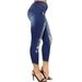 K New Ripped Denim Women's Pants With Tight And Wide Legs, European And American Women's Cropped Pants_mkmklike.com