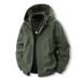 Autumn Winter Hooded Solid Color Waterproof Jacket Women, Lightweight Windproof Coat For Men, Three-Proof Mountaineering_mkmklike.com