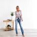 Women's High Stretch Flared Jeans - Comfortable Casual Denim Pants With Bootcut Design, Plus Size Available (Dark Blue, Medium Blue, Light Blue)_mkmklike.com