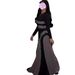 Women's Clothing fashion contrast color stitching high end round neck long sleeved dress for women_mkmklike.com