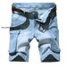 Men's Clothing Jeans Summer Thin Trendy Ripped Nostalgic Pants Mid Length Pants_mkmklike.com