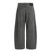 American Simple Jeans For Men Loose Trendy Brand Vibe Style Personality Deconstructed Washed Versatile Wide-Leg Pants_mkmklike.com
