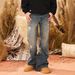 "Men's Summer Patchwork Denim Jeans – Relaxed Straight Fit With Trendy Embroidered Details (Streetwear Essential, Casual Staple, Unisex Appeal)"_mkmklike.com