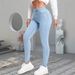 Women's Clothing Fashionable And Versatile Stretchy Skinny Jeans Stretch Skinny Jeans - Slim Fit Light Blue Denim Pants For Everyday Comfort & Style_mkmklike.com