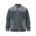 MYQ Handsome Short Denim Men's Spring Loose Casual Jacket Korean Version Trendy Stand Up Collar Top_mkmklike.com