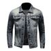 Loom European Style Cross-Border Fashion Simple Retro Slim Fit Men's Jacket Denim Coat H0688 Model_mkmklike.com