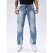 Men's Slim Fit Stretch Jeans - Comfortable Straight Leg Denim Pants For Casual Wear (Light Blue, S-2xl)_mkmklike.com