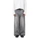 Men's Vintage Washed Tie-Dye Jeans – Distressed Grey Straight-Leg Baggy Denim Pants (S-2XL)_mkmklike.com