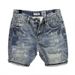 Men's Distressed Slim Fit Denim Shorts Trendy Washed Blue 5 Point Summer Fashion New Style_mkmklike.com