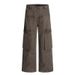 American Style Cargo For Men High Street Design Sense Niche Jeans Loose Straight Pants Denim Trousers_mkmklike.com
