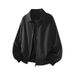 Cleanfit Short Flight Jacket For Men American Retro Spring Trendy Versatile Turn-Down Collar Coat Casual Cool Top_mkmklike.com