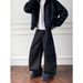 Men's Clothing Men’s Utility Cargo Jeans – Streetwear Baggy Pants With Multi-Pockets, Vintage Washed Denim For High Fashion & Workwear_mkmklike.com