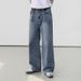 Men's Clothing Summer Casual Loose Long Pants Wide Leg Straight Pants_mkmklike.com