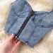 Women's fashion halter tank top high waisted denim skirt_mkmklike.com