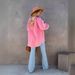Distressed Denim Jacket For Women – Vintage Ripped Details & Bohemian Tassels (Sizes S-XL, Pink/Orange/Light Purple/Big Red)_mkmklike.com