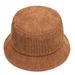 Hot Sale Ins Solid Colour Corduroy Fisherman's Hat Sub Men Women Spring and Autumn Fashion Casual Hundred Take Basin Bucket Cap_mkmklike.com